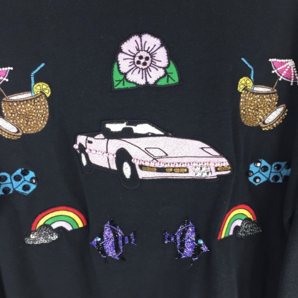 Wildfox Miami Patch Barbie Corvette Pullover - Picture 5 of 7